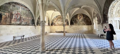 Fontevraud Abbey where Eleanor of Aquitaine spend her final years and was buried